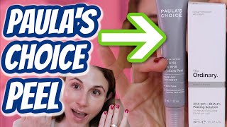 Vlog PAULAS CHOICE 25 AHA 2 BHA PEEL VS The Ordinary Dr Dray [upl. by Schechinger163]