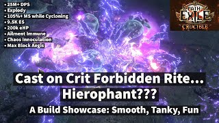 Build Showcase  Cast on Crit Forbidden Rite Hierophant PoE 321 [upl. by Hatfield]