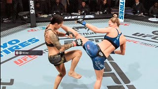 EA SPORTS UFC 5 Amanda Nunes Vs Holly Holm 💯🐐💯💯 [upl. by Ahsimek591]