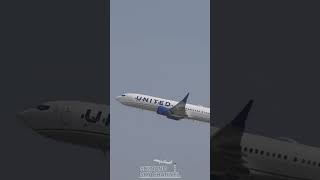 【LAX】ユナイテッド航空 のボーイング B737 MAX 9 離陸 [upl. by Yruj]