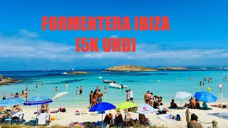 FORMENTERA IBIZA 5K UHD Spain Beach Walk  Playa DE Ses Illetes Beach Formentera Summer 2024 Pt2 [upl. by Adrahs]