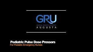 Pediatric Pulse Dose Pressor Administration [upl. by Adnamra]