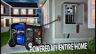 Power Your Entire Home on a 13000 Watt Generator  Install Wiring and Demo [upl. by Matelda]