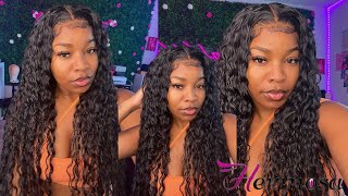 START TO FINISH WIG INSTALL 134 HD Deep Wave Human Hair 28inch 220 Ft Hermosa Hair 💗 [upl. by Verity126]