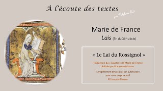 LECTURE du quotLai du Rossignolquot traduction du quotLaüsticquot de MARIE de FRANCE par Françoise Morvan 🌼 [upl. by Anaynek]