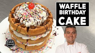 Waffle Birthday Cake by The Cake Boss  Fast Cakes Ep06 [upl. by Maxy]