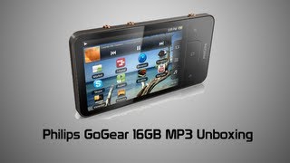 Philips GoGear 16GB Android MP3 Player Unboxing [upl. by Shanon]