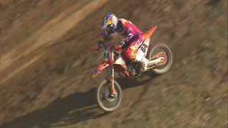 Close call for Herlings in MXGP Race 2  MXGP of Italy 2024 [upl. by Nairim]