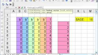 Excel for Math Classes Counting in Other Bases II [upl. by Oluas]