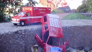 Custom 143 O scale ambulance HAMPTON NEW HAMPSHIRE Fire Rescue [upl. by Erdnael]