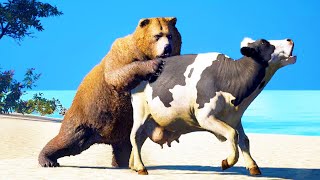 Grizzly Bear VS All other Animals in Far Cry 5 [upl. by Corene]