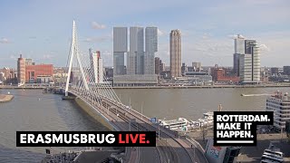 Live Stream  Erasmusbrug Kop van Zuid Cruise Terminal Rotterdam [upl. by Florella]