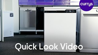 Grundig GNFP3441W Fullsize Dishwasher  Quick Look [upl. by Odlanyar]