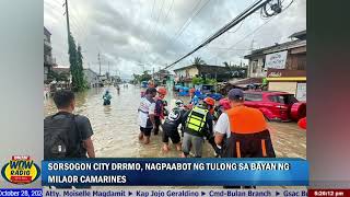 SORSOGON CITY DRRMO NAGPAABOT NG TULONG SA BAYAN NG MILAOR CAMARINES [upl. by Malkin844]