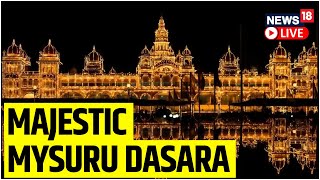 Mysuru Dasara 2022 LIVE  Mysuru Palace Dasara Celebrations 2022  Mysuru Dasara Elephant  News18 [upl. by Anwahsal]