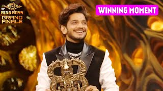 Munawar Faruqui WINNING Moments  Becomes Bigg Boss 17 Winner Beats Abhishek Kumar  BB17 Finale [upl. by Meggie973]