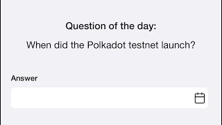 8th September Time Farm Answer Today  When did the Polkadot testnet launch [upl. by Dnomder129]