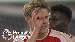 Martin Odegaard makes it 20 for Arsenal v Wolves  Premier League  NBC Sports [upl. by Atsirk665]