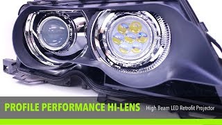 HIGH BEAM LED PROJECTOR  PROFILE HILENS W DRL MODE [upl. by Telimay]