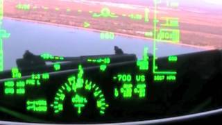 B737800 Visual app HUD PRI and VMC modes [upl. by Enylorac18]