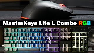 CM MasterKeys Lite L RGB KeyboardMouse Combo  Review [upl. by Ladew]