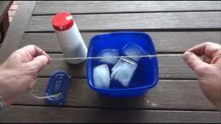 How to Stick String to Ice using Salt  Simple Science Experiment  Easy to do [upl. by Ivanna460]