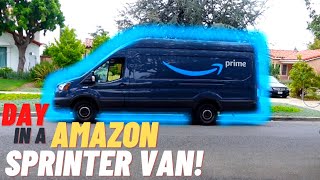 Day in the life of a Amazon Driver Sprinter Van [upl. by Analaj602]