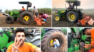 😲 8 Feet Rotavator ने सभी ट्रैक्टर बंद कर दिए  JohnDeere 5310 vs JohnDeere 5050D [upl. by Essie387]