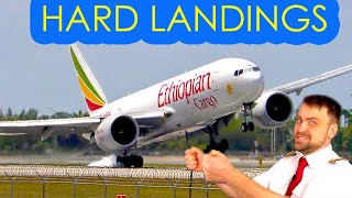 Airplane Hard Landings Explained by Boeing 737 Pilot [upl. by Nahtiek401]