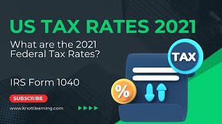 US Tax Rates for 2021  Form 1040 Tax Rate Tables [upl. by Lancey]