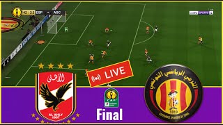 es tunis vs Al Ahly Egypt live today Final CAF Champion League Football simulation Gameplay PC [upl. by Enelaehs289]