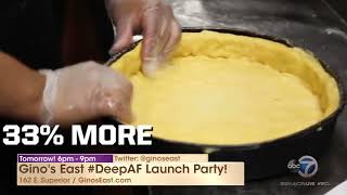 Ginos East launches DeepAF pizza [upl. by Dnalra]