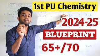 1st PUC Chemistry Mid Term Blueprint 202425  5 marks questions  1st PUC Important Numericals [upl. by Leila586]