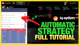 IQ OPTION ROBOT  AUTO TRADING SOFTWARE  FULL TUTORIAL [upl. by Irrej]