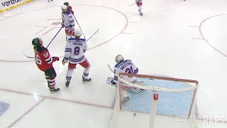 Devils Hughes Scores After Whistle on Continuous Play vs Rangers [upl. by Idhem158]