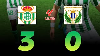 Partido completo  Real Betis vs Leganes  Jornada 5 [upl. by Enajaras279]