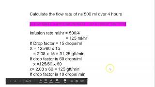 മലയാളത്തിൽ IV Fluids drip Rate calculations infusion rate and flow rate [upl. by Mehalick468]