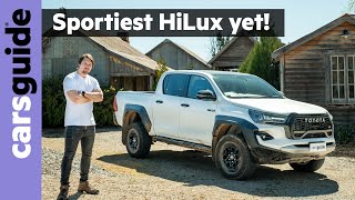 2024 Toyota HiLux review GR Sport  Tough new 4WD dualcab ute  pickup targets Ford Ranger Raptor [upl. by Yared]