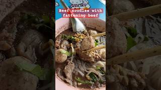 Beef noodles with fattening beef noodles shots shortvideo streetfood [upl. by Gelman]