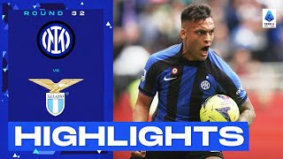 InterLazio 31  Lautaro seals heroic Nerazzurri comeback Goals amp Highlights  Serie A 202223 [upl. by Enelram]