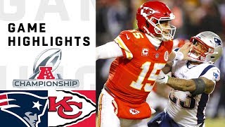 Patriots vs Chiefs AFC Championship Highlights  NFL 2018 Playoffs [upl. by Fendig]