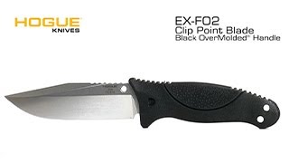 Hogue Knives® EXF02 Fixed Clip Point Blade 45quot Knife [upl. by Koeninger]