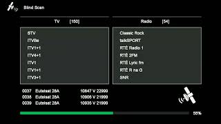 GTMEDIA V8 TURBO  FTA Blindscan Astra 28° East  080923 [upl. by Dimond]