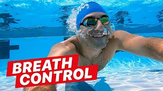 How to Improve Breath Control for Swimming  50 No Breather [upl. by Ylicec]