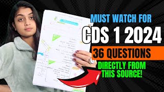 CDS Most Important Topics  100 exam में आएंगे  CDS 1 2024 Preparation  SURESHOT TOPICS FOR CDS [upl. by Assirrec]