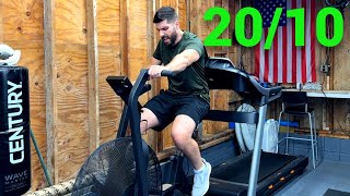 Train With Me 1  4 Minute HIIT Rogue Echo Bike Workout [upl. by Itirahc]