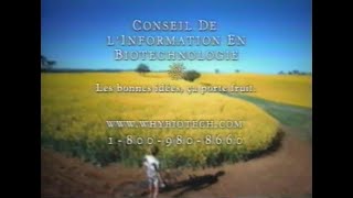 Conseil de linformation en biotechnologie  Les Bonnes Idées Ça Porte Fruit  2002  Publicité [upl. by Anialram]