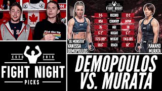 UFC Vegas 80 Vanessa Demopoulos vs Kanako Murata Preview amp Prediction [upl. by Kilby]