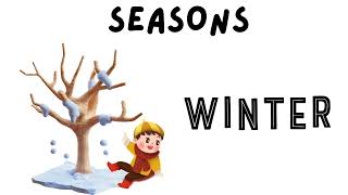 Seasons name  learn Seasons name  Kids learning  Kindergarten learning [upl. by Ereynihc]