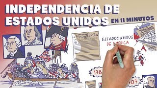 La Independencia de Estados Unidos en 11 minutos [upl. by Ashil]